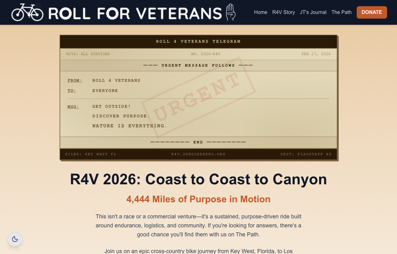 Roll for Veterans — live campaign site