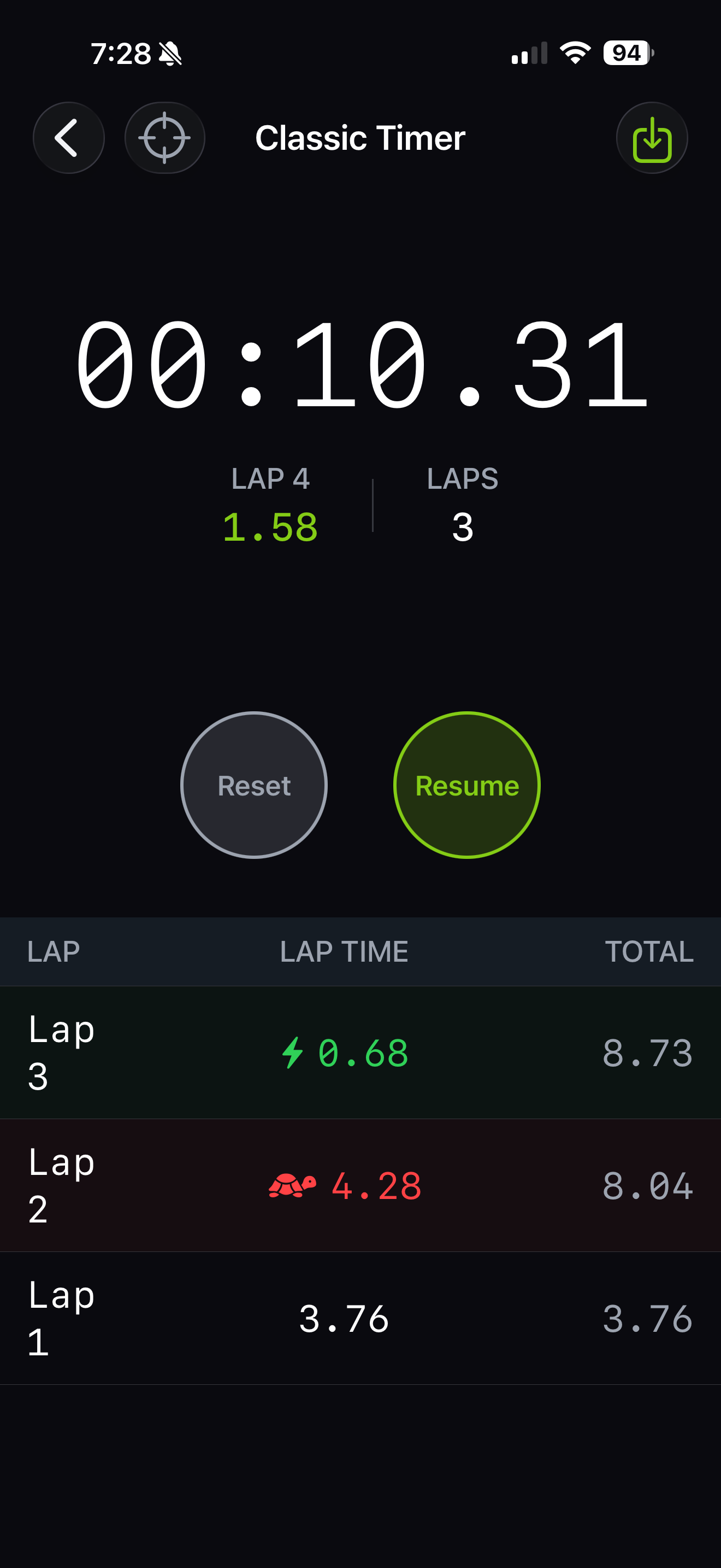 Time Trackr — iOS timer app